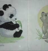 The wolf and the panda... just finished
