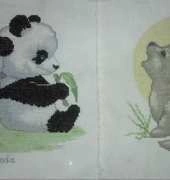 The wolf and the panda... just finished