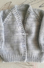 Unisex V Necked baby Cardigan by Morven Swan - Free