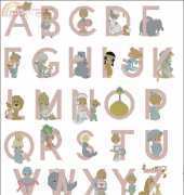Gloria and Pat PM 25 A Precious Moments Alphabet - Girl XSD
