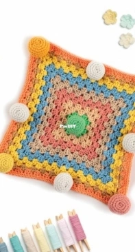 Sweet Pea Crochet - Sue Rawlinson - Granny Square Comforter  - Free