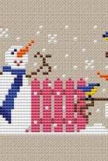 Aliolka Design - 2 Snowmen with Birds - Free