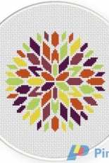 Daily Cross Stitch  -Colorful Bloom