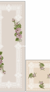 Permin of Copenhagen - 10-1856 + 75-1856 Rug and Runner XSD