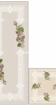 Permin of Copenhagen - 10-1856 + 75-1856 Rug and Runner XSD
