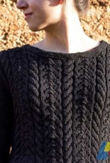 Cable Knit Sweater by Daniela S./greenxbird-German-Free