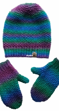 Seed Set - Hat Cowl Mittens by Renata Witkowska - English Polish - Free