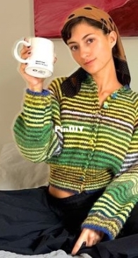 loupy stripe cardi by Evvia Gonzales (Loupy Studio) Free