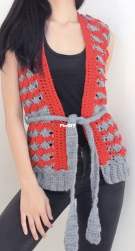 TCDDIY - TeeCe - Vest With Tie