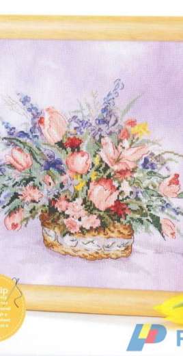 Tulip Basket by Joy Waldman from Cross Stitch Gold 75 XSD