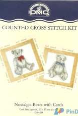 DMC K4204 - Nostalgic Bears with Cards