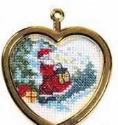 Permin 01-0212 Santa Heart-Shaped Ornament