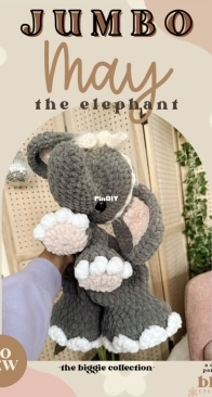 Bkay Crochet Co - Brandi Martin - Jumbo May the Elephant