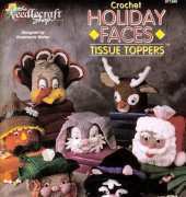 The Needlecraft Shop - Rosemarie Walter- 971360- Holiday Faces Tissue Toppers