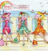 Bothy Threads XLL2 Ladies Who Lunch - Dessert Alfresco