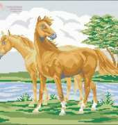Zolotoe Runo CA-003 Two Horses .xsd