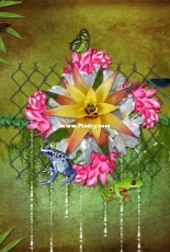 Digital scrapbooking - flower