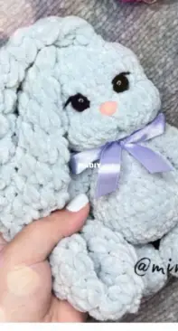 Mimi Knitted Toys - Ksenia Smirnova - Ксения Смирнова - mini Bunny - Зайка мини - Russian