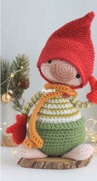 Pam Gnomes - Pam Pino Design - Nazeli Mkrtchyan -Tadevosyan - Holiday Elf gnome