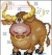 Zolotoe Runo RT-003 Bull Postcard series
