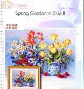 I Love Cross Stitch BM-002 - Spring Garden in Blue II