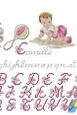 Les Brodeuses Parisiennes-Maxi trousse"Tendresse"girl.xsd