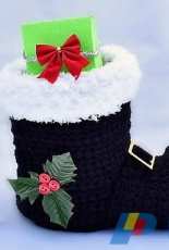 Blackstone Designs - Sonya Blackstone - Santa Boot Basket