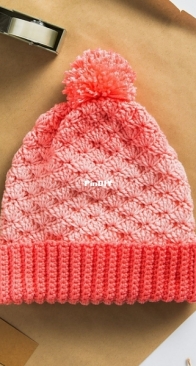 Yarnspirations - Red Heart Design Team - Shell Stitch Basic Hat - Free