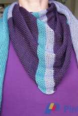 Lavender and Lilac Shawl by Leonore Bogat /leoleo-English-Free