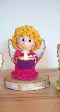ChiChi Marie - Marie Luise Blümel - Tealight Holder Angel Karlie - Teelichthalter Engel Karlie - German