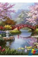 Tilton Crafts - Japanese Garden In Bloom by Sung Kim