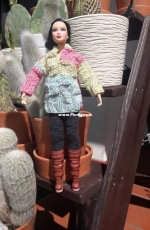 Colorful sweater for Barbie