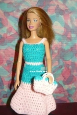 Maguinda Bolsón - Analia dress and bag set for dolls