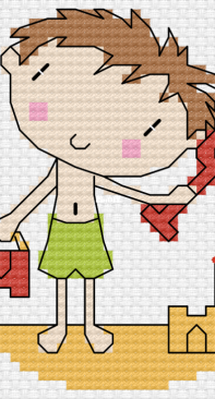 At The Beach - Boy by Durene Jones - Free