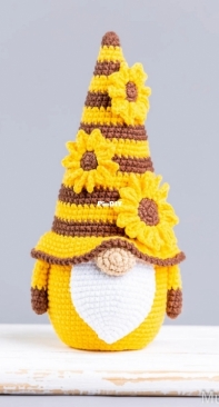 [Crochet] Mufficorn - Olga Chemerys - Gnome with sunflower