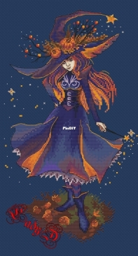 Art Stitch - LadyD - The Witch of October by Daria Smirnova