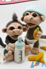 Dinegurumi - Sandra Haupt - Baby Monkey - Russian - Translated