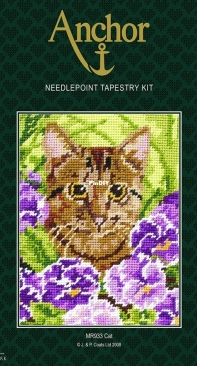 Anchor MR933 Cat in the Garden - Needlepoint
