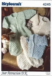 Stylecraft 4245  Cardigan All in One and Pants