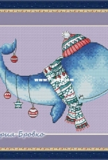 Christmas Whale by Maria Brovko