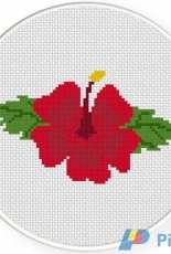 Daily Cross Stitch - Hibiscus