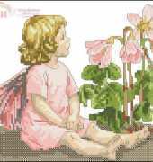 The Wood Sorrel Flower Fairy from DMC P735RU Flower Fairies Collectors Edition XSD