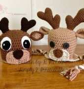 Simply 2 Irresistible- Ruth McColm- Deer (Elk) Beanie and Earflap Hat Pattern