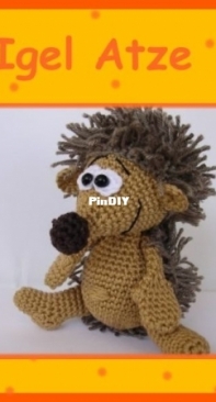 Babsies Hook - Barbara Saboth - Hedgehog Atze - Igel Atze - German