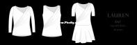 Sinclair Patterns - Lauren Knit Top and Dress with Front Draped Accent - English