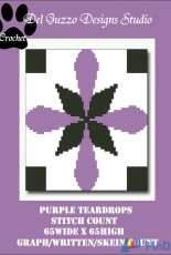 Del Guzzo Designs Studio - Tammy Del Guzzo - Purple Teardrops