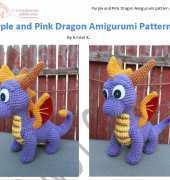 Miles of Crochet - Kristel K / Kristel Koevenig - Purple and Pink Dragon