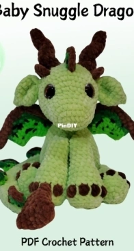 Snuggle Beans Crochet - Shannon Munro - Baby Snuggle Dragon