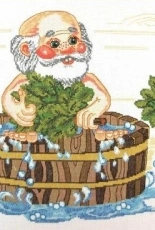 Happy Cross Stitching D-04 - My house is My Castle - Talisman for Sauna