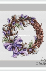 Cotton Wreath by Evgenia / Evgeniya Poluektova